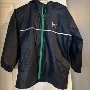 The Black Dog rain coat for boy or girl. Mesh lined with a hood.